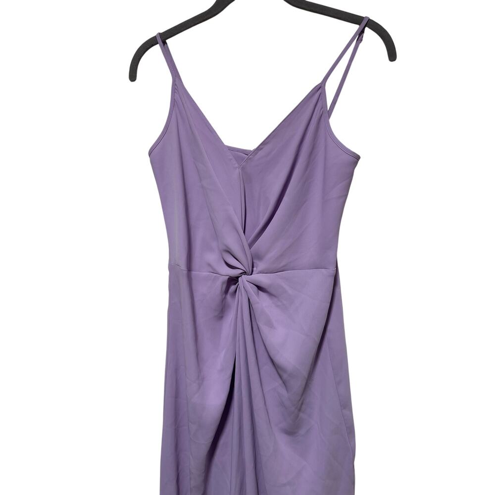 Amanda Uprichard Lavender Maxi Dress Small Twist Front Formal Wedding Guest - Picture 5 of 9